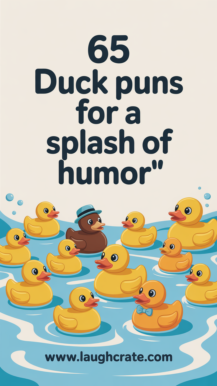 65 Duck Puns for a Splash of Humor