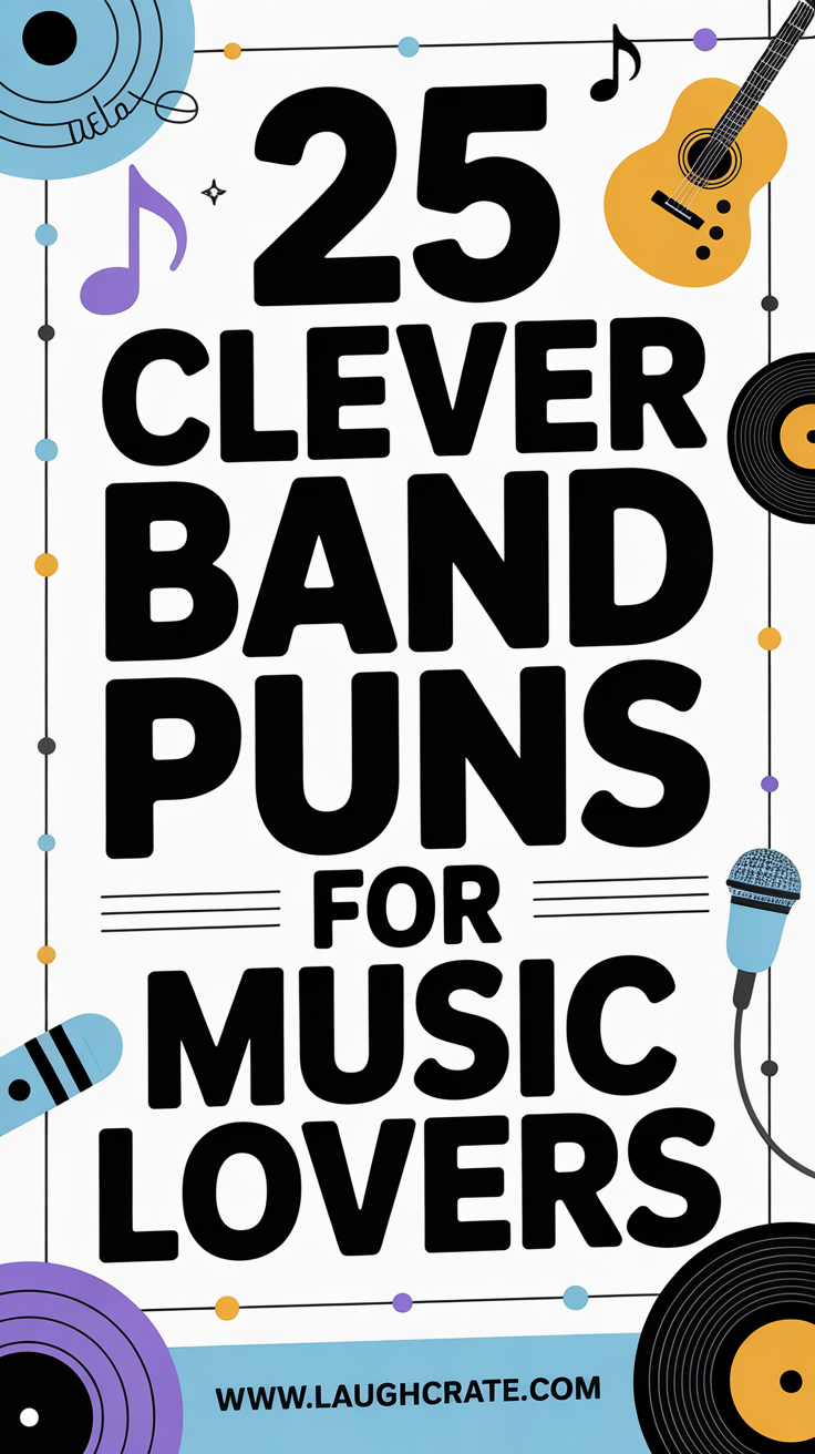 25 Clever Band Puns for Music Lovers