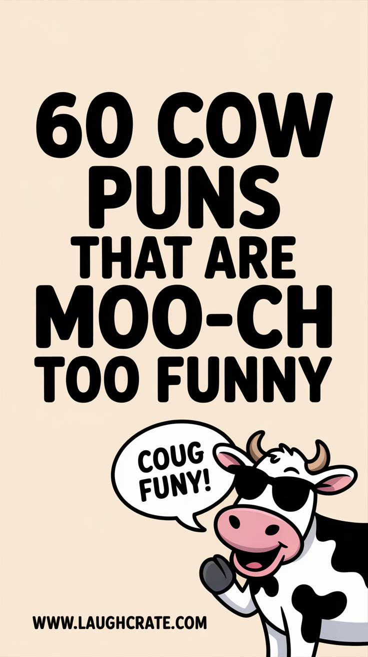 60 Cow Puns That Are Moo-ch Too Funny